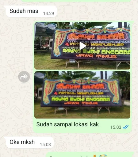 Pengiriman Papan Bunga Parigi
