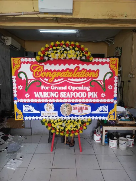Papan Bunga Ucapan Selamat Parigi